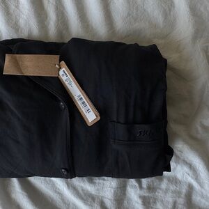 Skims long sleeve button up set